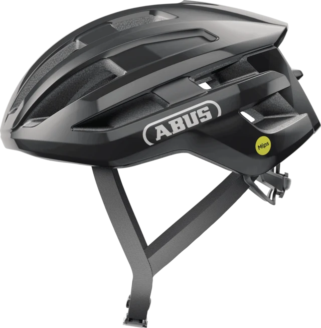 Casque Route ABUS POWERDOME MIPS Noir Brillant