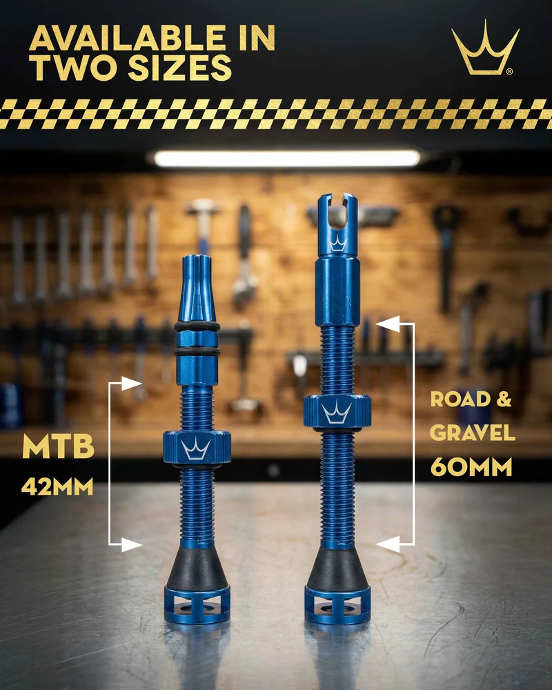 Valves Tubeless PEATY'S HOLESHOT FAST FLOW 60mm (x2) Argent