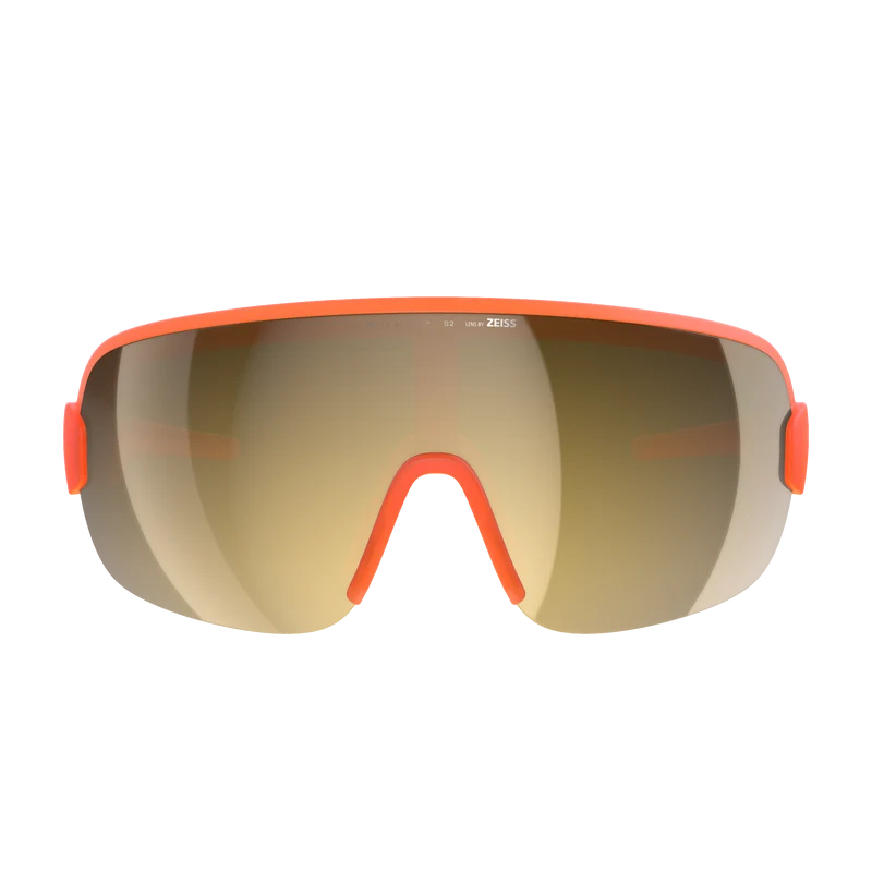 Lunettes POC AIM Orange Fluo Translucide Verre Clarity Road Partly Sunny Gold