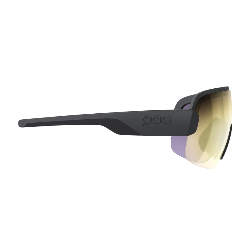 Lunettes POC AIM Noir Verre Clarity Road Partly Sunny Gold