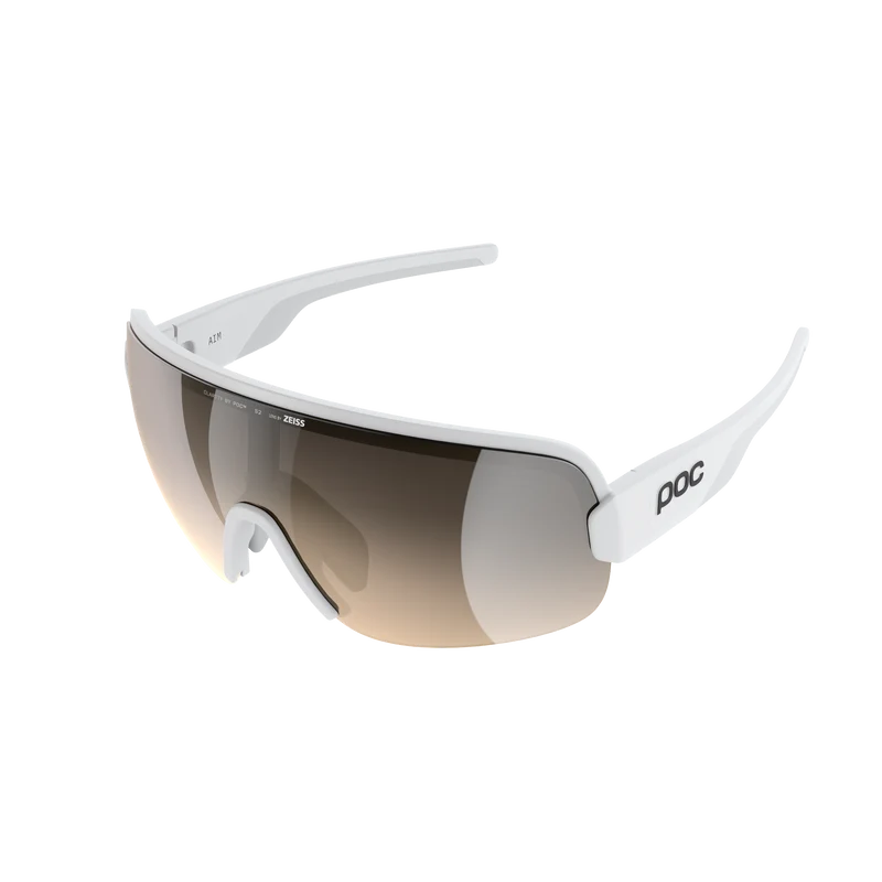 Lunettes POC AIM Blanc Verre Clarity Trail Partly Sunny Silver