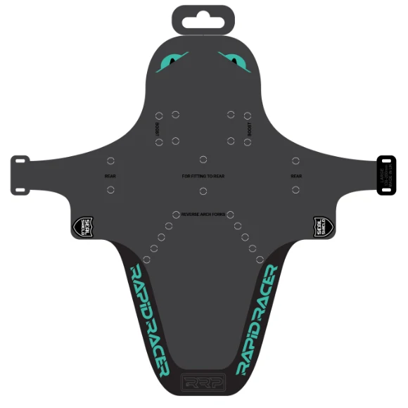 Garde-boue RRP EnduroGuard Standard (fourche 80 à 120mm) Noir/Turquoise