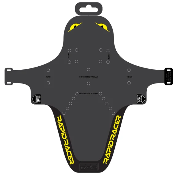 Garde-boue RRP EnduroGuard Large (fourche 120 à 200mm) Noir/Jaune