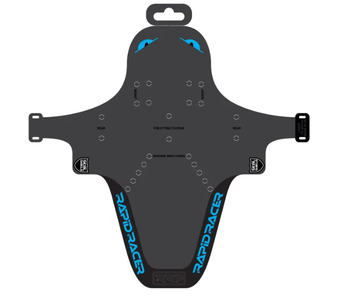 Garde-boue RRP EnduroGuard Standard (fourche 80 à 120mm) Noir/Bleu Ciel