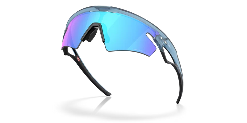 Lunettes OAKLEY SPHAERA SLASH Matt Transparent Stone Verre Prizm Sapphire Polarized - OO9499-0336