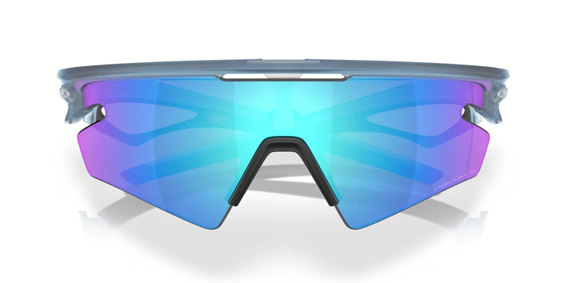 Lunettes OAKLEY SPHAERA SLASH Matt Transparent Stone Verre Prizm Sapphire Polarized - OO9499-0336