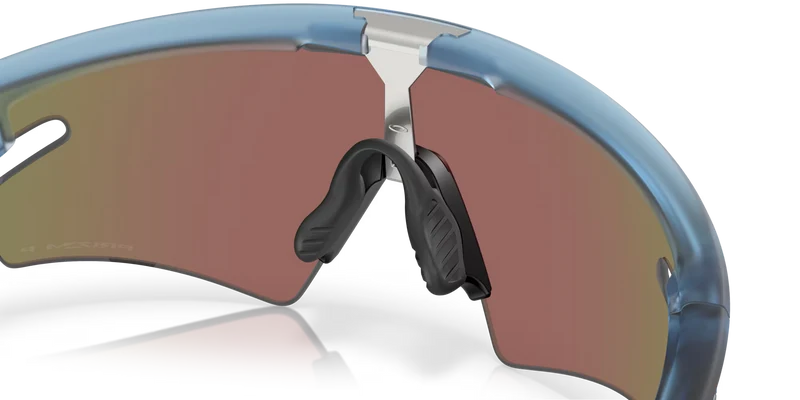 Lunettes OAKLEY SPHAERA SLASH Matt Transparent Stone Verre Prizm Sapphire Polarized - OO9499-0336