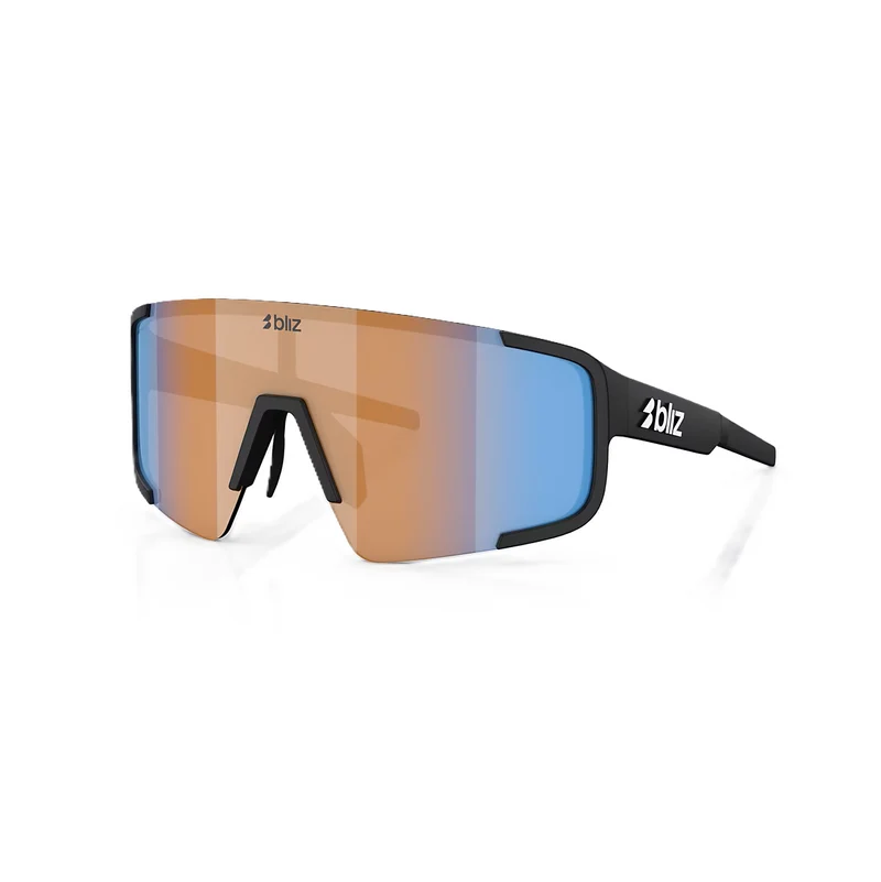 Lunettes BLIZ P003 Noir Matt Verre Coral/Orange Bleu Iridium