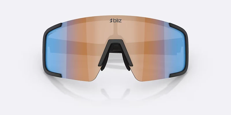 Lunettes BLIZ P003 SMALL Noir Matt Verre Coral/Orange Bleu Iridium