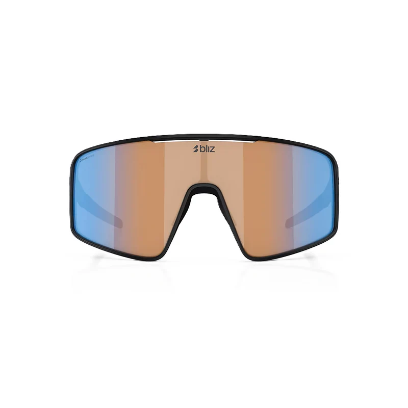 Lunettes BLIZ P001 Noir Matt Verre Coral/Orange Bleu Iridium
