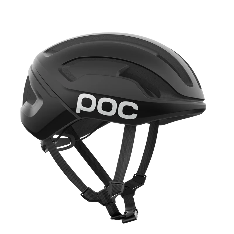 Casque Route POC OMNE AIR MIPS Logo Noir Matt/Blanc