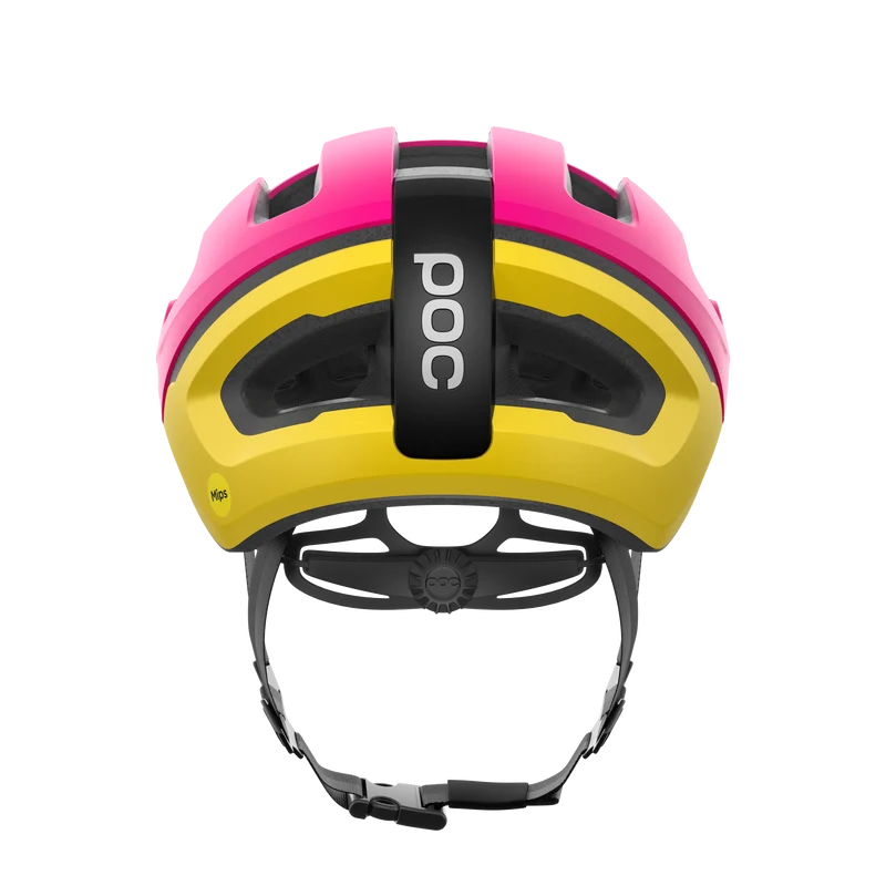 Casque Route POC OMNE AIR MIPS Logo Rose/Jaune