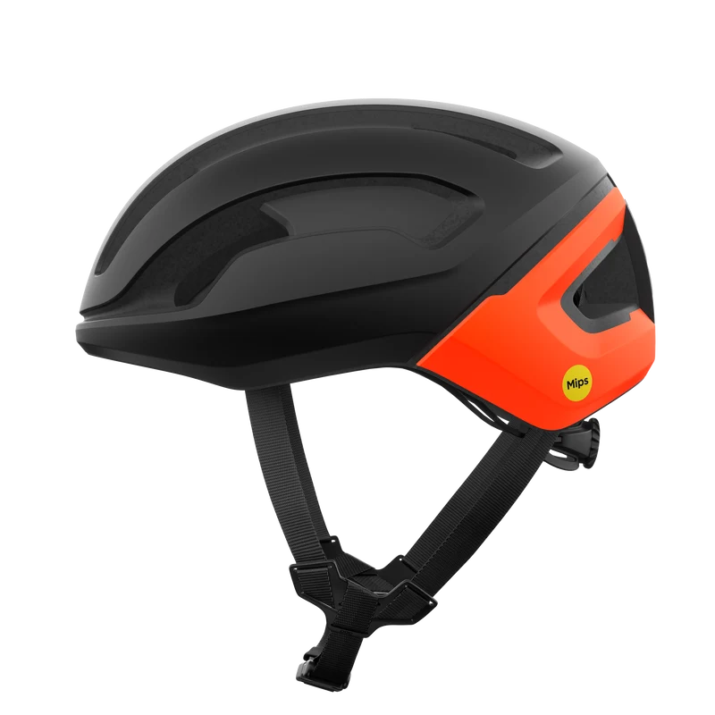 Casque Route POC OMNE AIR MIPS Noir Matt/Orange Fluo