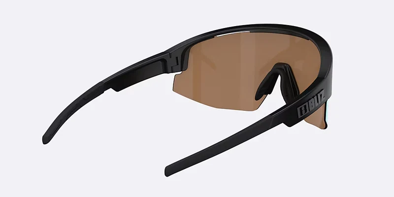 Lunettes BLIZ MATRIX Noir Matt Verre Coral/Orange Bleu Iridium