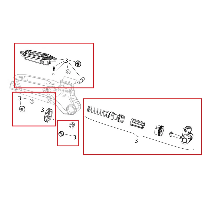 Kit de Pièces Internes pour Levier SRAM MAVEN ULTIMATE/SILVER B1