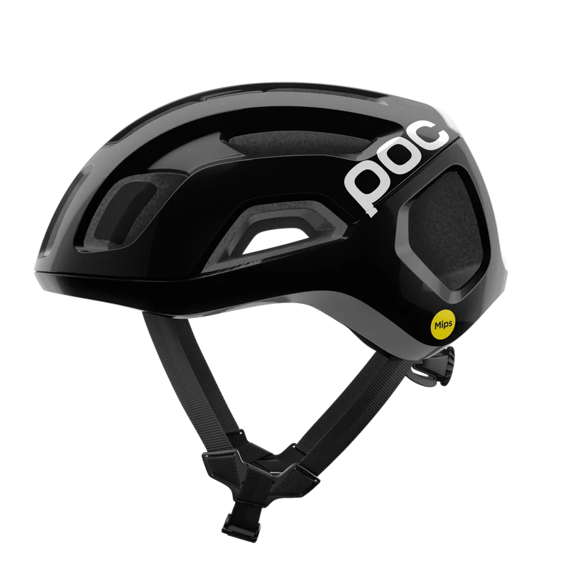 Casque Route POC VENTRAL AIR MIPS Logo Noir/Blanc Matt