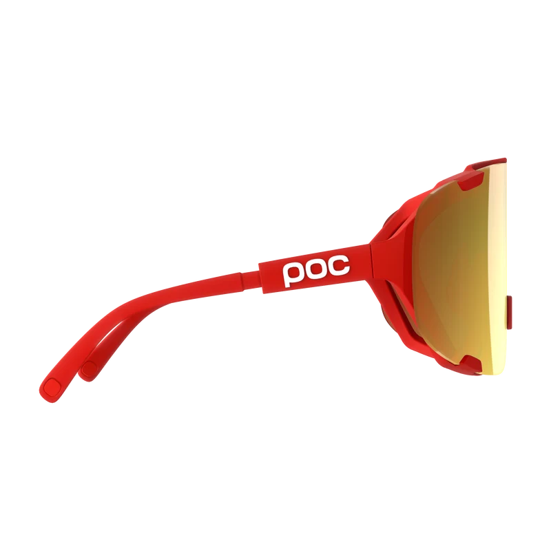 Lunettes POC DEVOUR + Rouge Verre Clarity Road Partly Sunny Gold