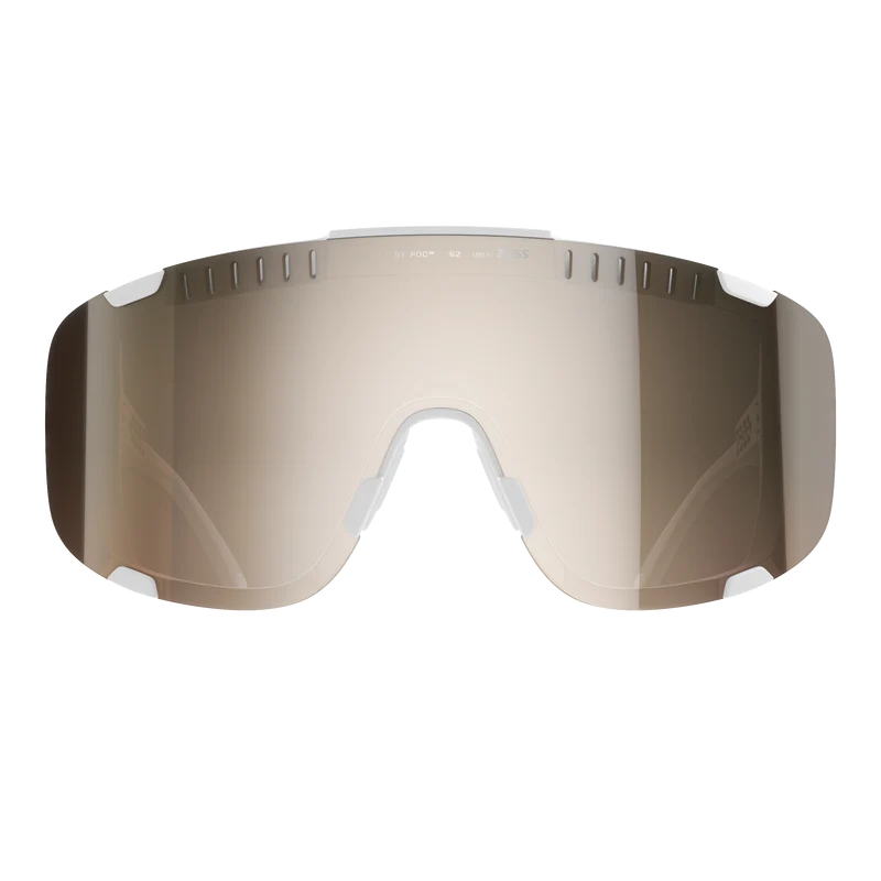 Lunettes POC DEVOUR + Blanc Verre Clarity Trail Partly Sunny Silver
