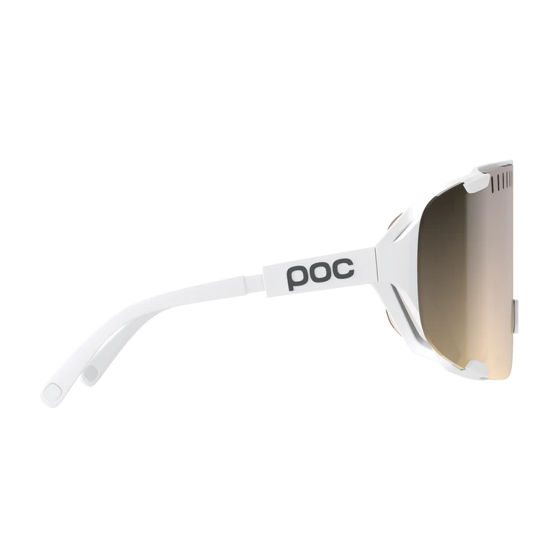 Lunettes POC DEVOUR + Blanc Verre Clarity Trail Partly Sunny Silver