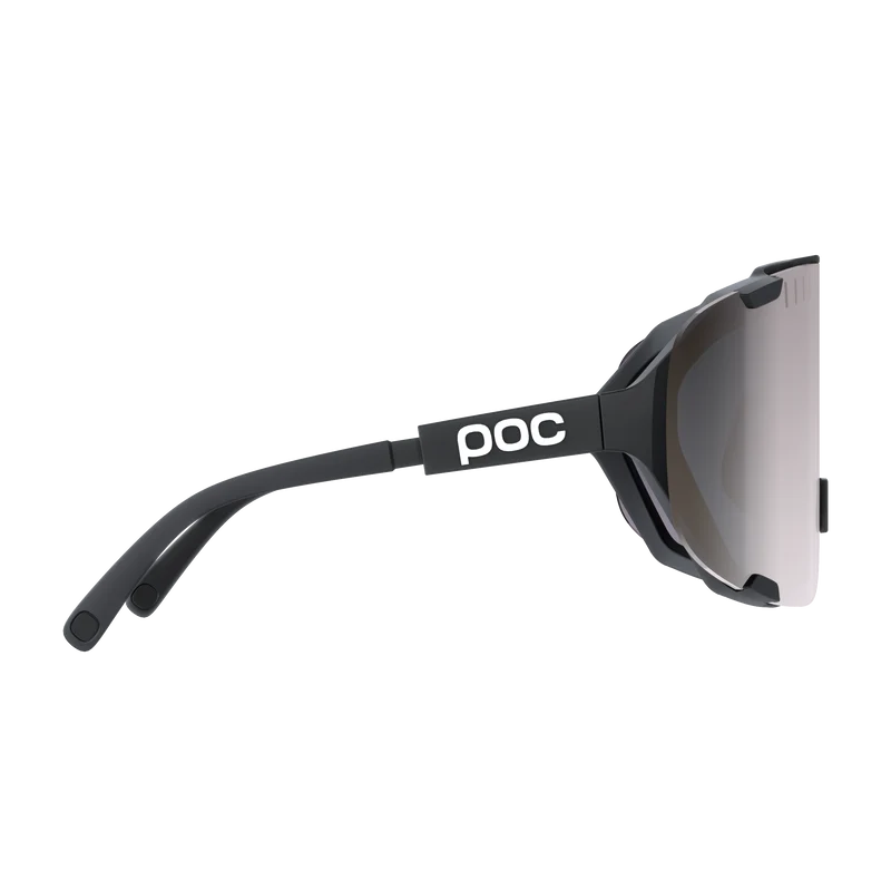 Lunettes POC DEVOUR + Noir Verre Clarity Road Sunny Silver