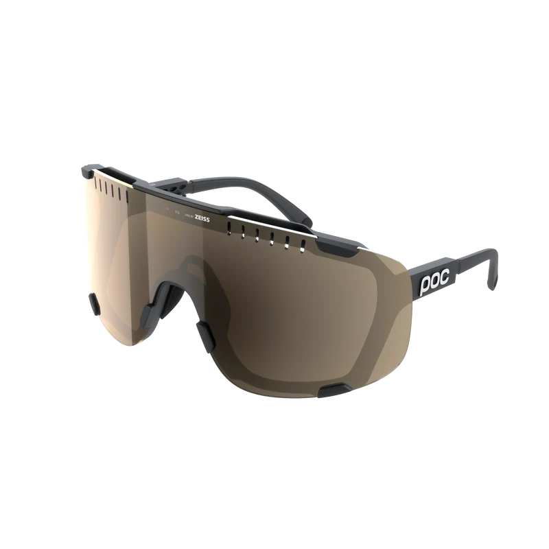 Lunettes POC DEVOUR + Noir Verre Clarity Trail Partly Sunny Silver