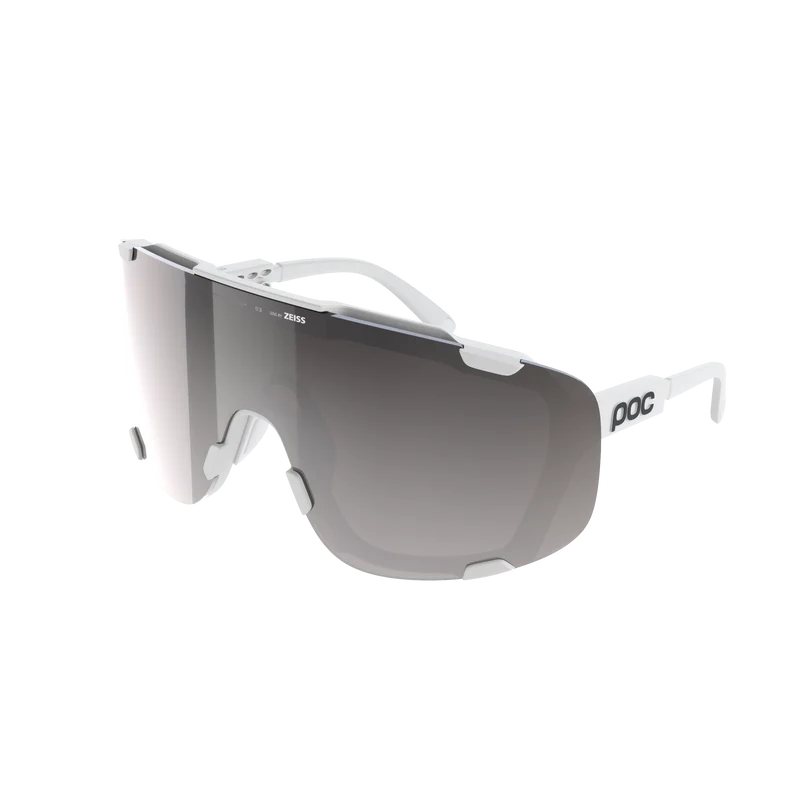 Lunettes POC DEVOUR + Blanc Verre Clarity Road Sunny Silver