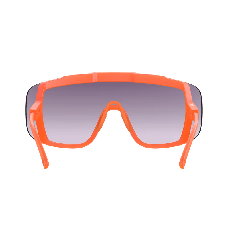 Lunettes POC DEVOUR + Orange Fluo Translucide Verre Clarity Road Partly Sunny Gold