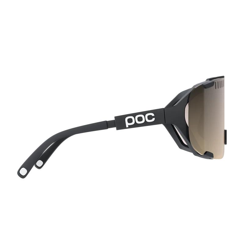 Lunettes POC DEVOUR MID Noir Verre Clarity Trail Partly Sunny Silver