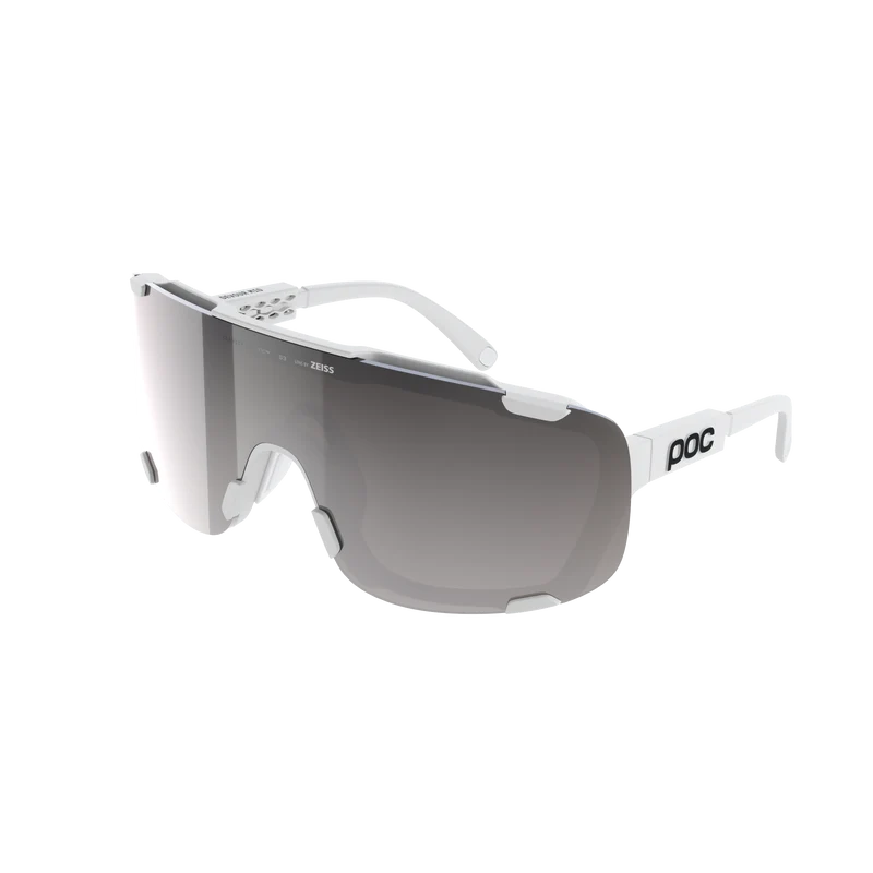 Lunettes POC DEVOUR MID Blanc Verre Clarity Road Sunny Silver