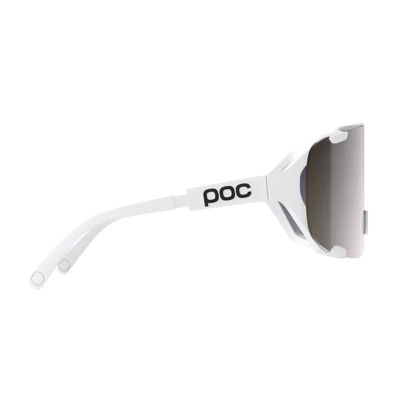 Lunettes POC DEVOUR MID Blanc Verre Clarity Road Sunny Silver