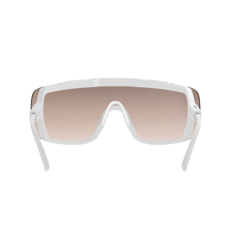 Lunettes POC DEVOUR MID Blanc Verre Clarity Trail Partly Sunny Silver