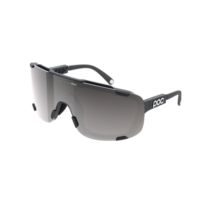 Lunettes POC DEVOUR MID + Noir Verre Clarity Road Sunny Silver
