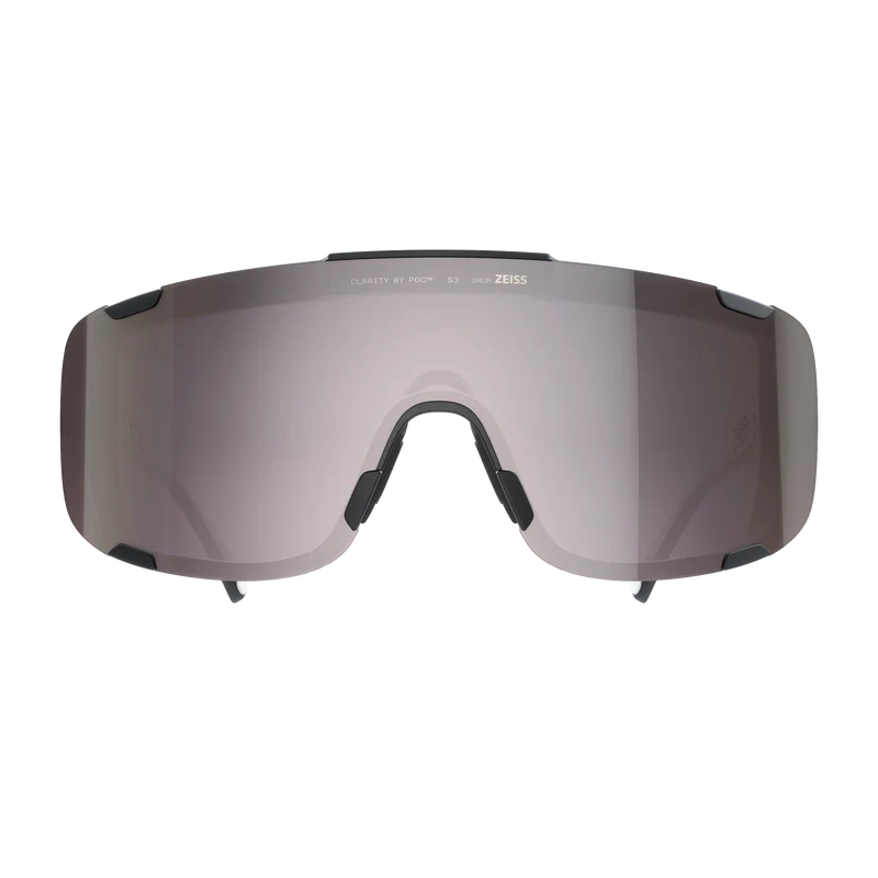 Lunettes POC DEVOUR MID + Noir Verre Clarity Road Sunny Silver