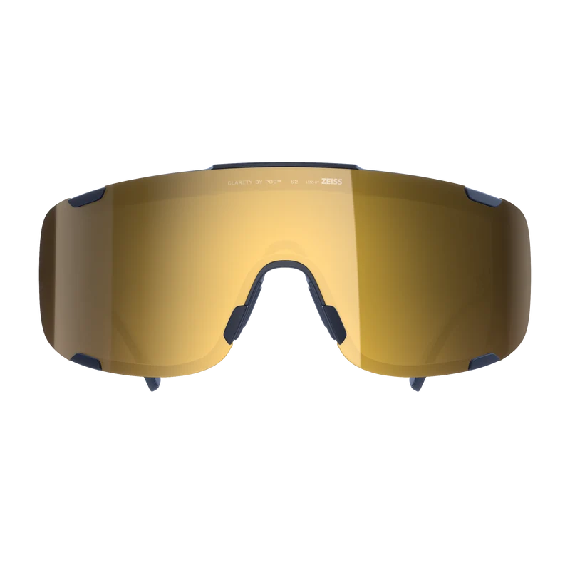 Lunettes POC DEVOUR MID Marine Verre Clarity Road Partly Sunny Gold