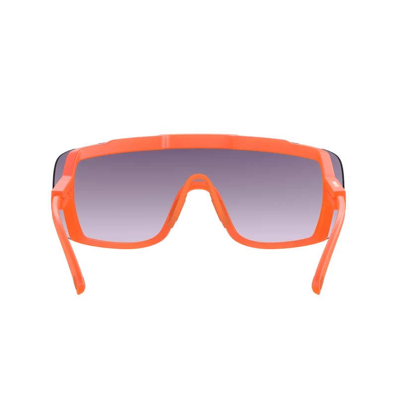 Lunettes POC DEVOUR MID Orange Fluo Translucide Verre Clarity Road Partly Sunny Gold