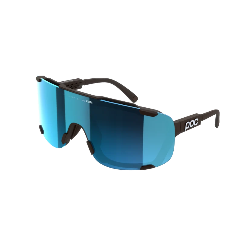 Lunettes POC DEVOUR MID Marron Verre Clarity Universal Sunny Turquoise