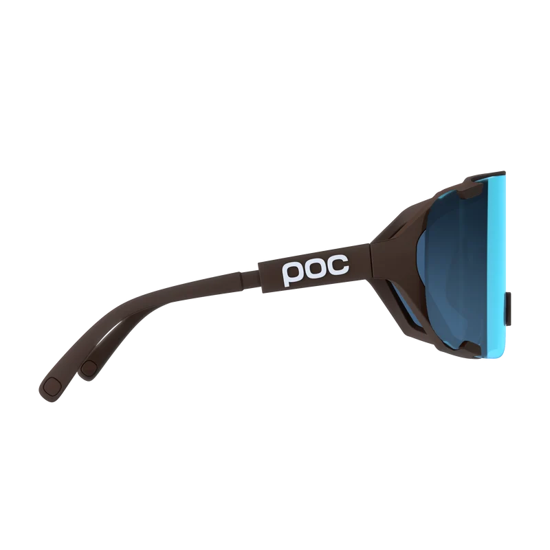 Lunettes POC DEVOUR MID Marron Verre Clarity Universal Sunny Turquoise