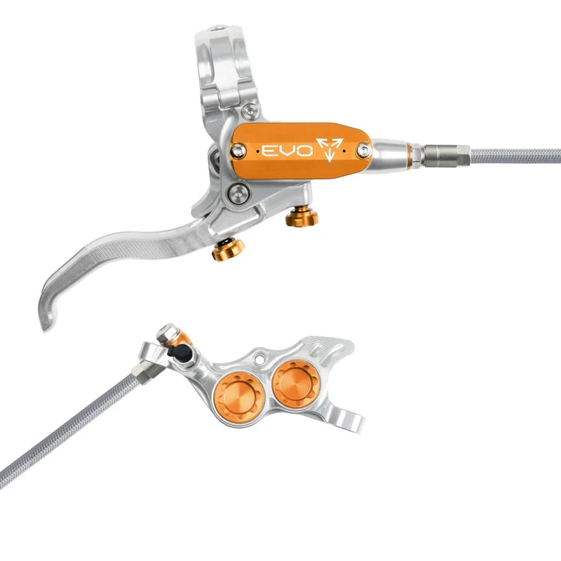 Frein Arrière HOPE TECH 4 EVO TR4 Aviation Argent/Orange
