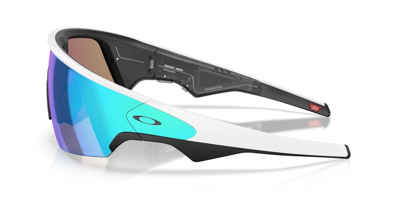 Lunettes OAKLEY VANGUARD META Noir/Blanc Verre Prizm Sapphire