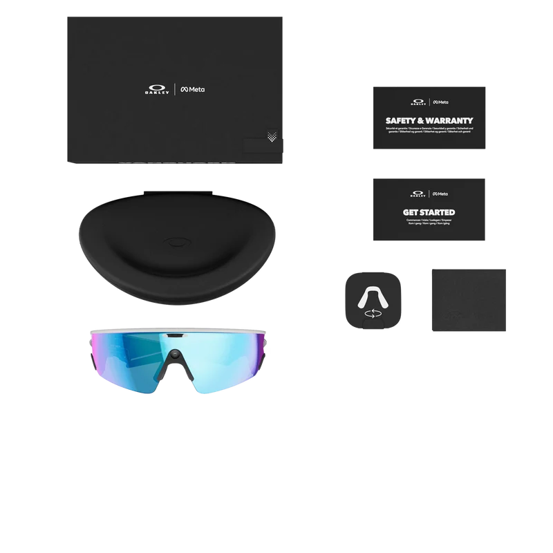 Lunettes OAKLEY VANGUARD META Noir/Blanc Verre Prizm Sapphire