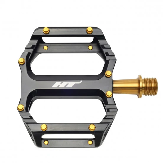 Pédales Plates HT COMPONENTS AR09T Titane Noir