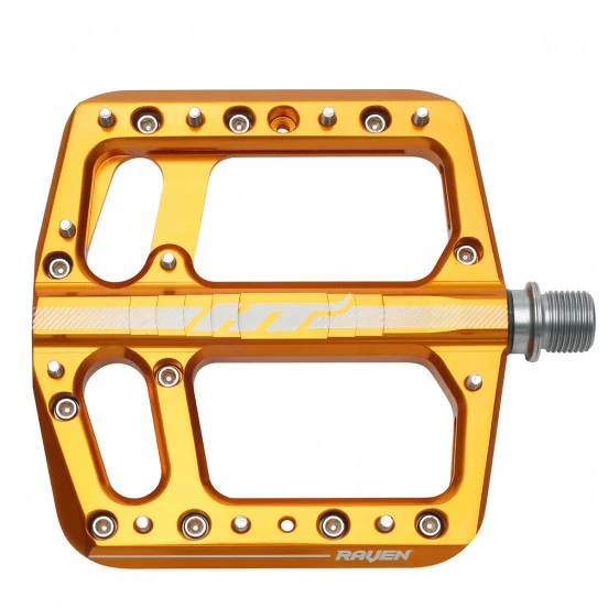 Pédales Plates HT COMPONENTS RAVEN ANS 12 Orange