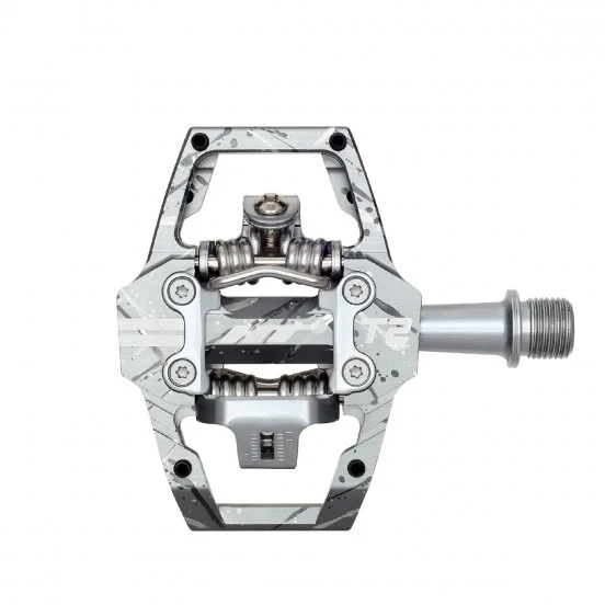 Pédales HT COMPONENTS ENDURO T2T Titane Gris Camo