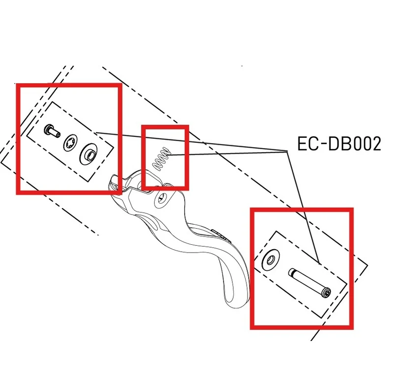 Kit Visseries et Pièces pour Levier CAMPAGNOLO EKAR / SUPER RECORD EPS / RECORD / CHORUS 12/13V
