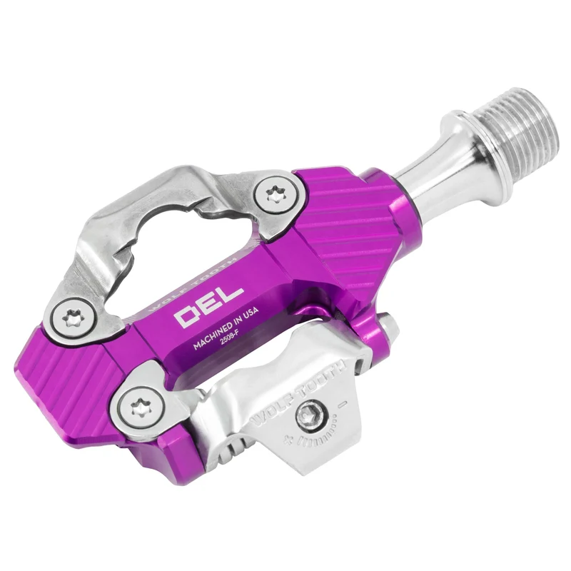 Pédales WOLF TOOTH DEL GRAVEL RACE Clipless Violet