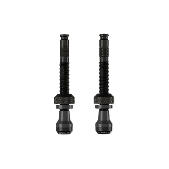 Lot de 2 Valves Tubeless SCHWALBE CLIK VALVE 80mm Noir