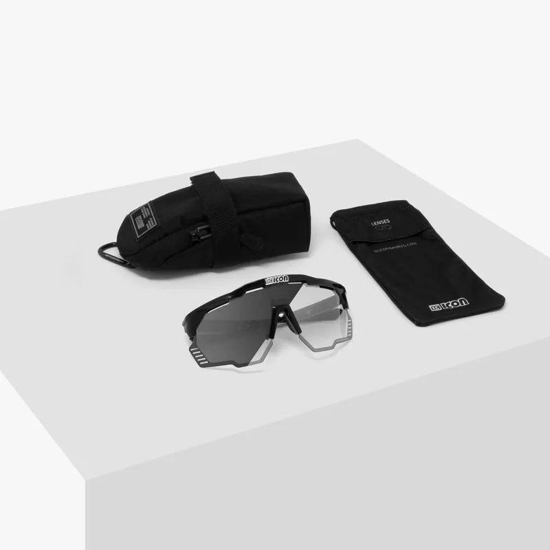 Lunettes SCICON AEROSHADE KUNKEN Noir Photocromic Argent