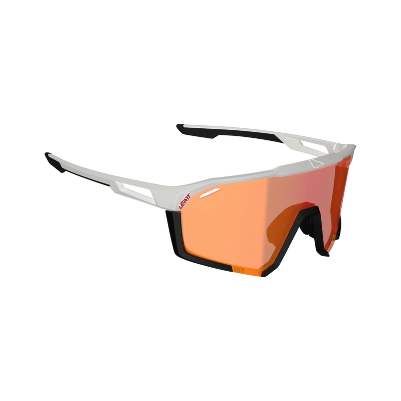 Lunettes LEATT SPEEDVIZ PRO Blanc Verre Photochromique Iriz Cryztal Rouge