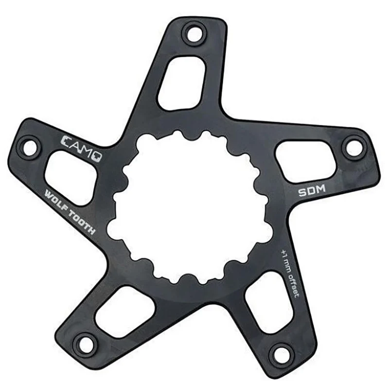 Étoile de Pédalier WOLF TOOTH CAMO M8 Sram Direct Mount Offset 6mm Noir