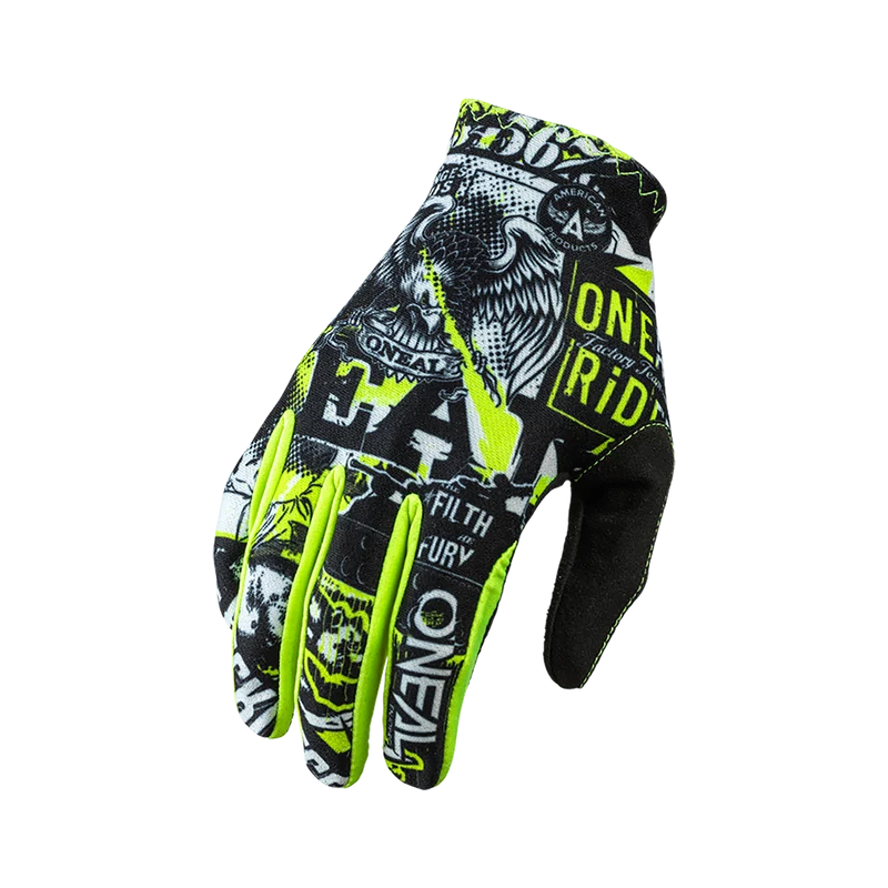 Gants O'NEAL MATRIX ATTACK Noir/Jaune